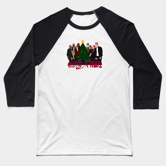 The Rookie Christmas Baseball T-Shirt by SabsArt05